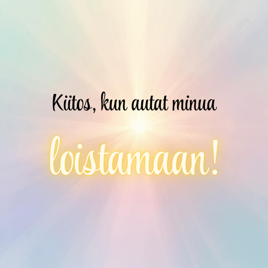 Jääkaappimagneetti - Kiitos, kun autat minua loistamaan